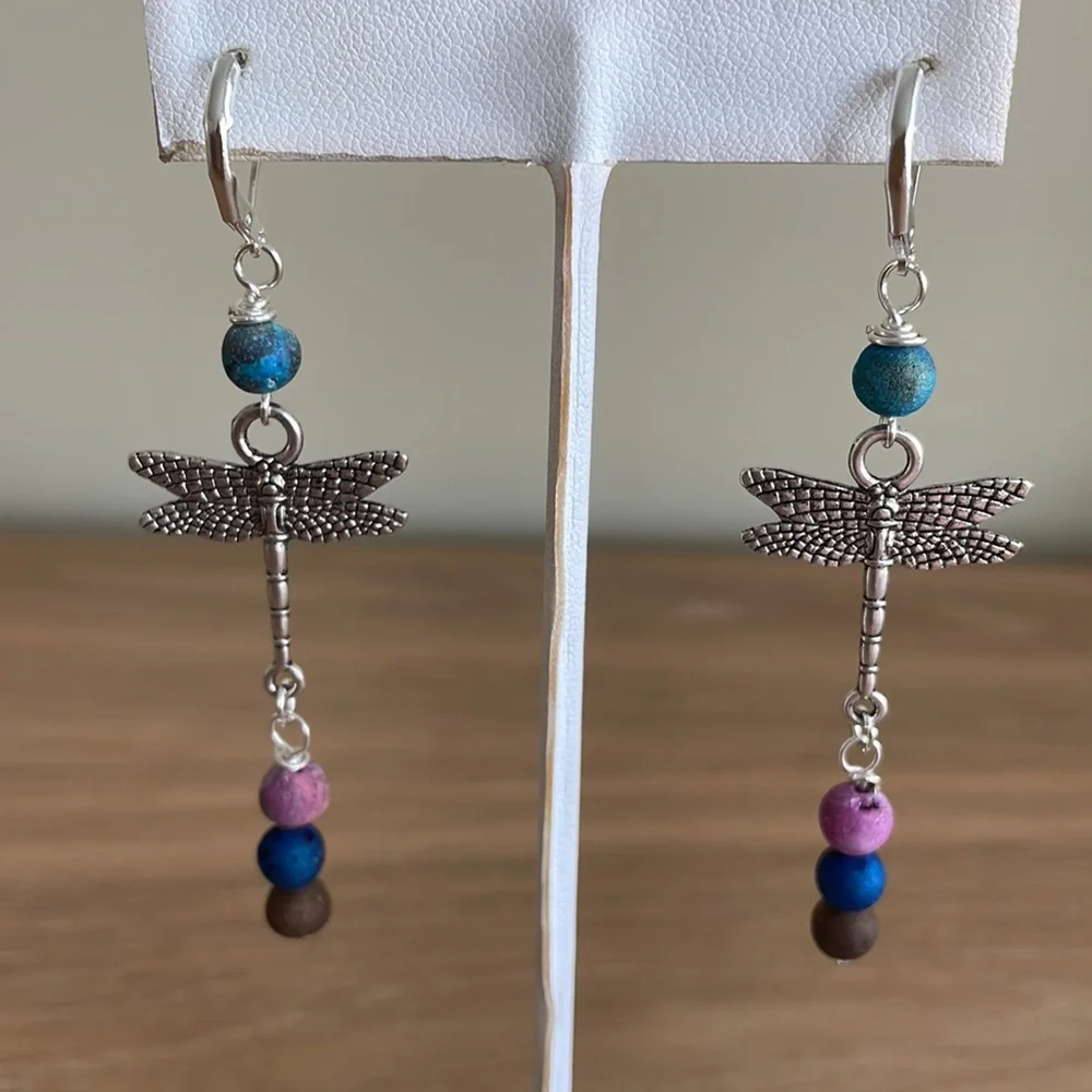 Hand Crafted dangling dragonfly